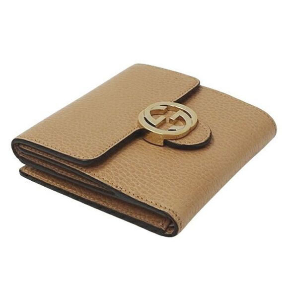 Gucci Interlocking G Beige Leather Wallet  (Pre-Owned) - Picture 3 of 13